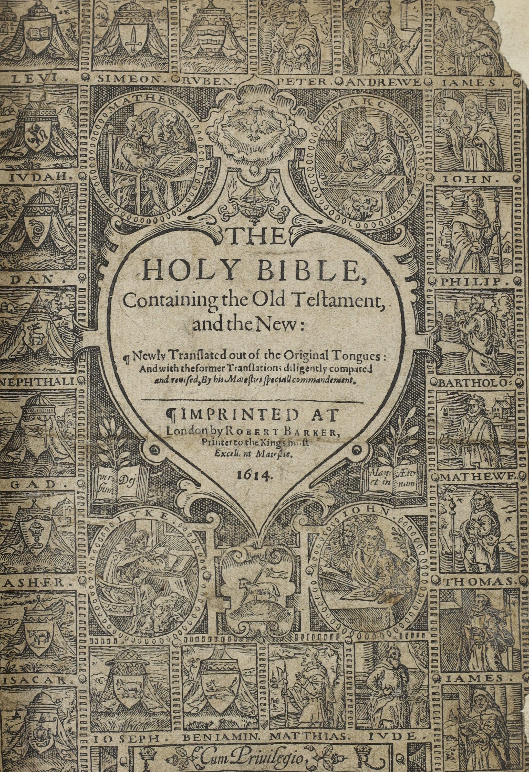 Bible - Bible in English - The Holy Bible, containing the Old Testament, and the New, Newly translated out of the Original Tongues and with former translations diligently compared and revised, By his Majesties special Co